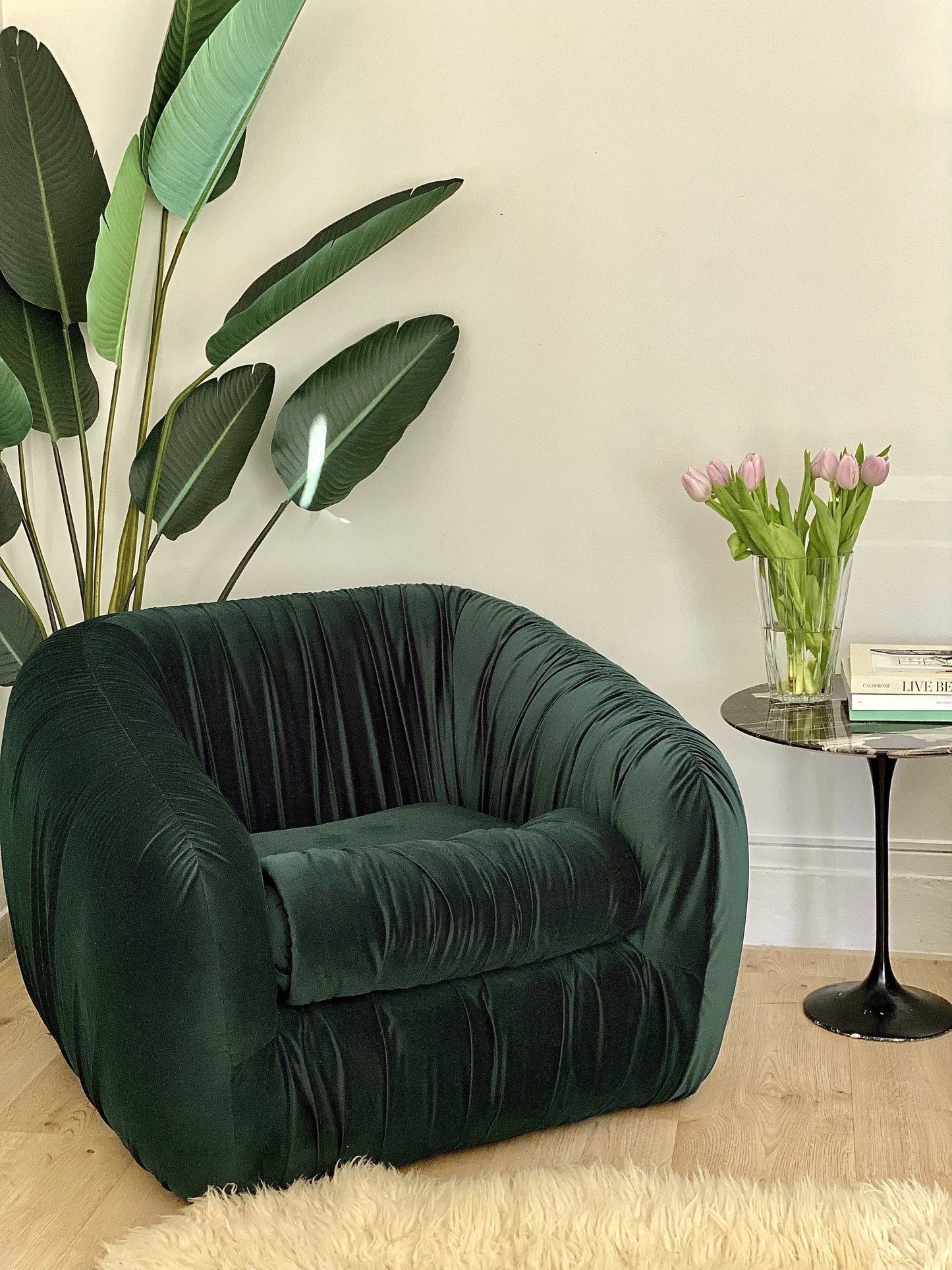 Green Flerbelle Armchairs - Two Available