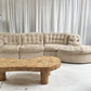 Vintage Curved Modular Sofa