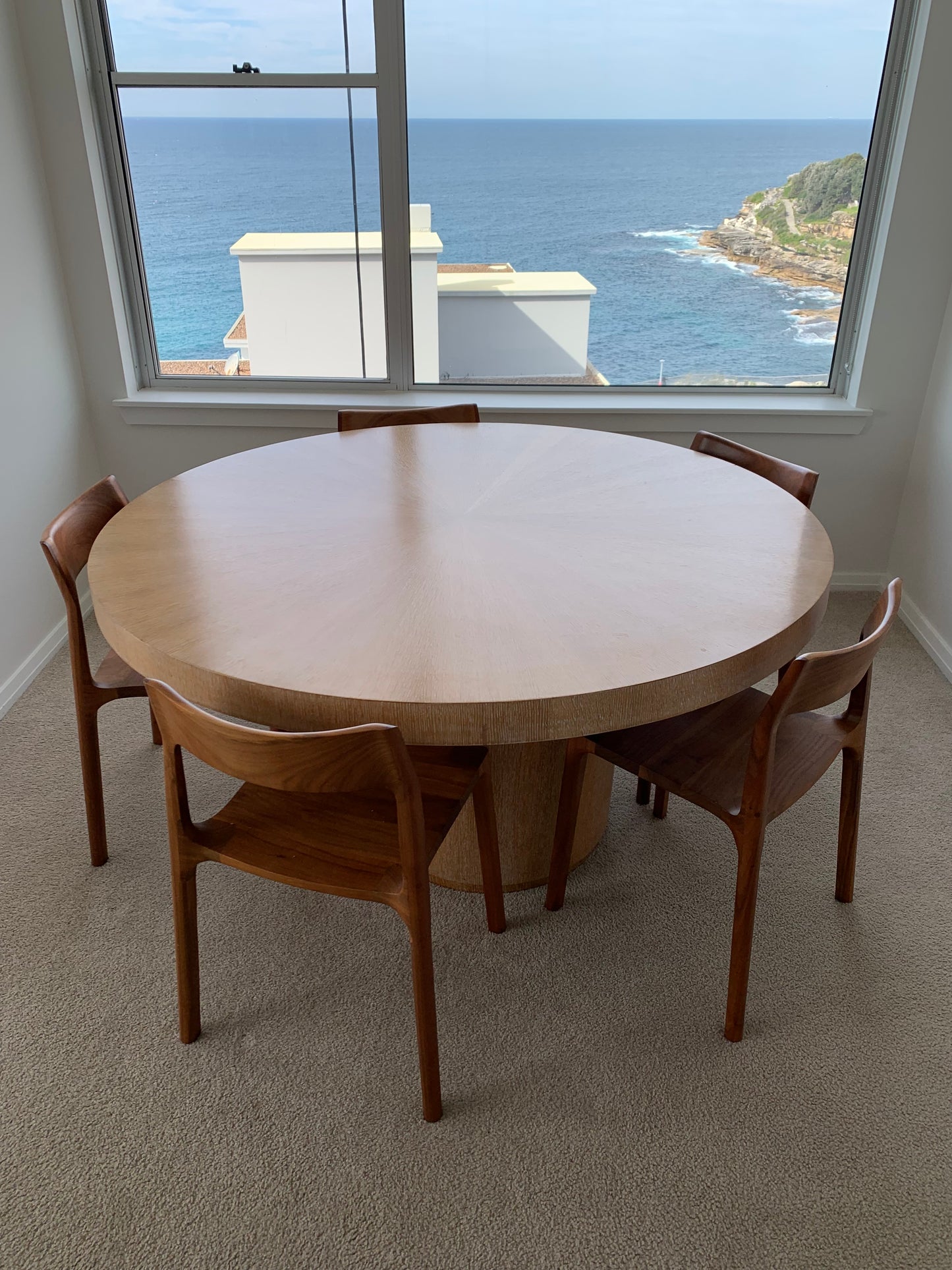 Vintage Oak Round Dining Table