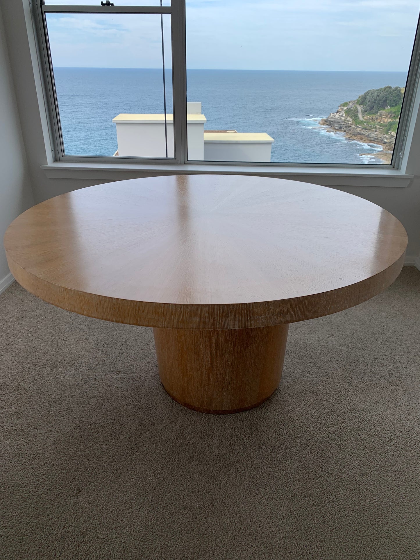 Vintage Oak Round Dining Table