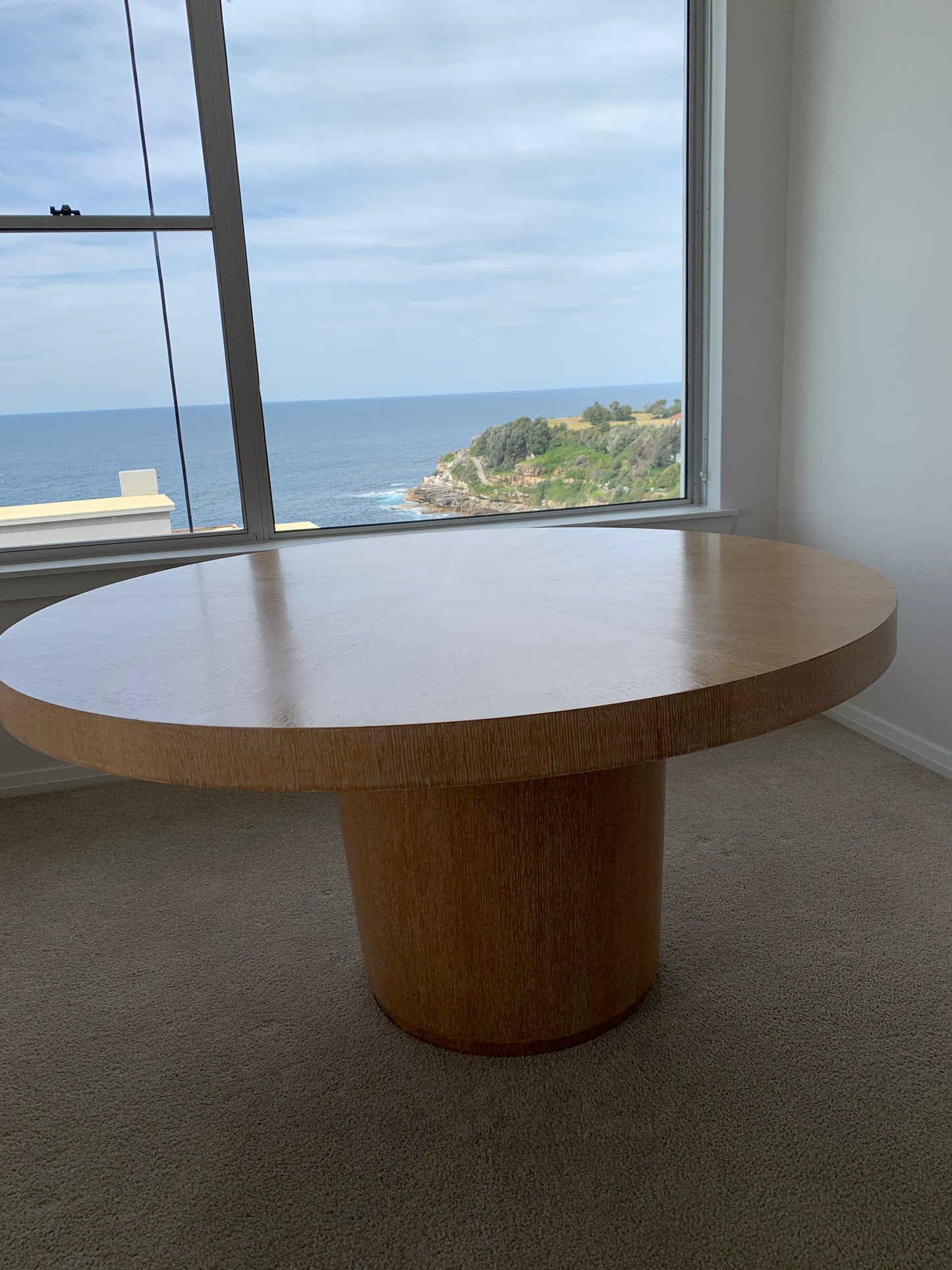 Vintage Oak Round Dining Table