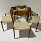 - Set of Six Danish Niels Moller #71 Dining Chairs