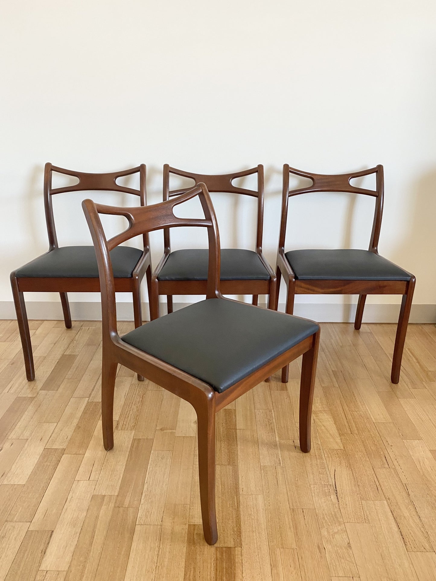 Set of Four Mid Century Danish Rosewood Dining Chairs