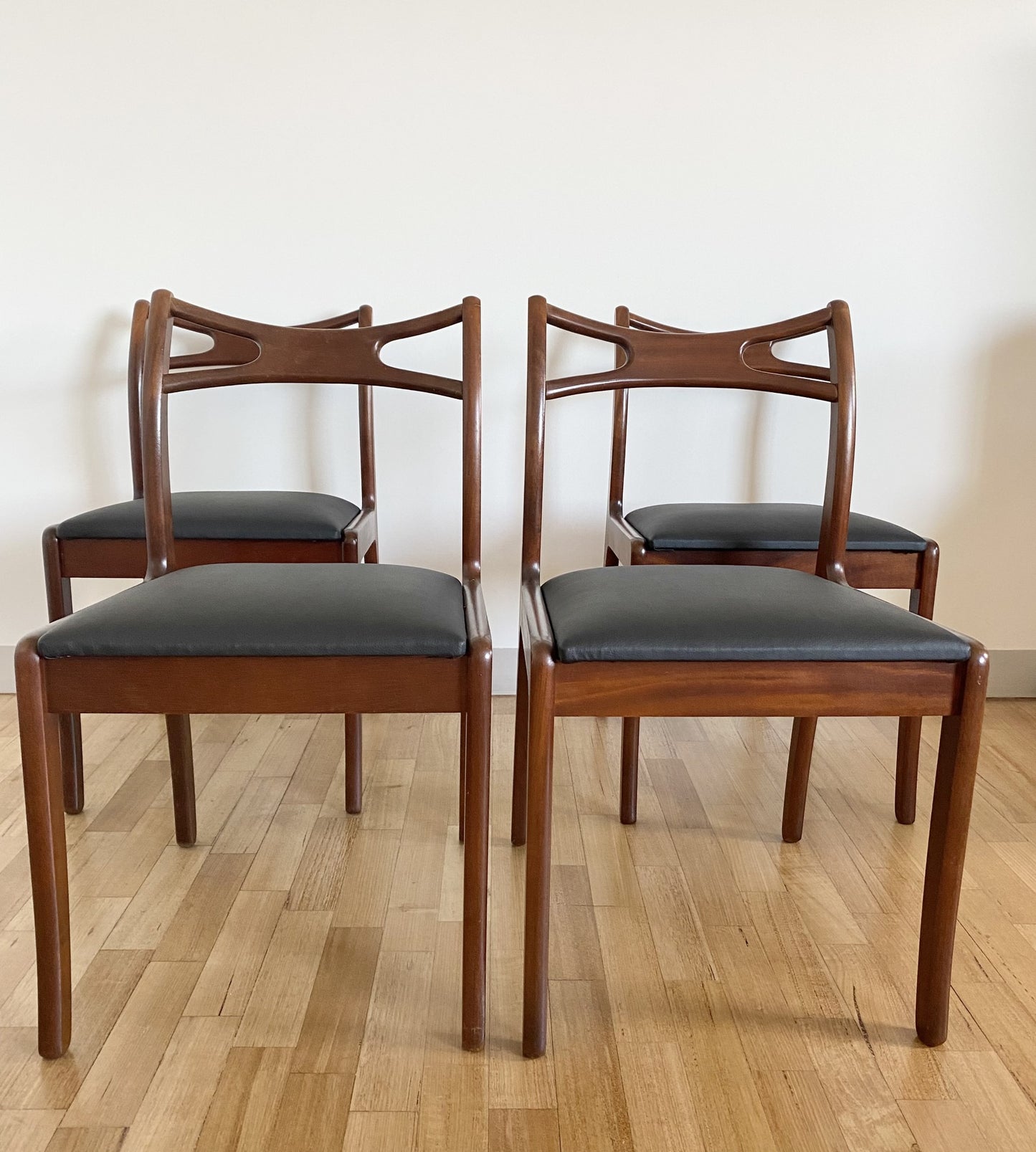 Set of Four Mid Century Danish Rosewood Dining Chairs