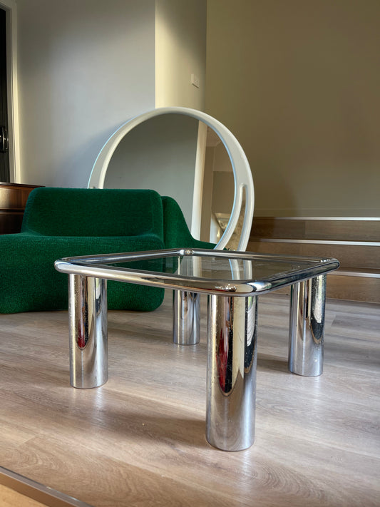 - Tubular Chrome Coffee Table