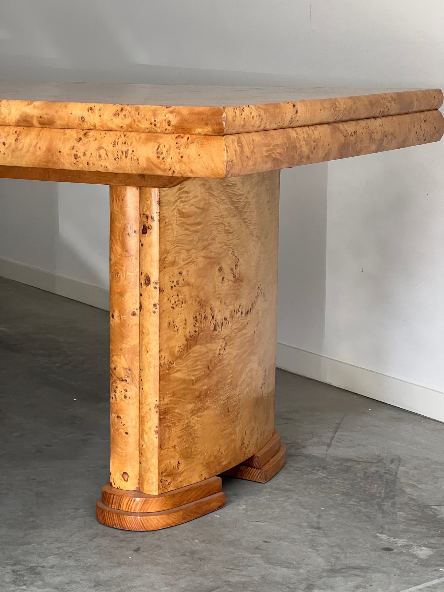 - Vintage Maple Burl Table