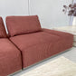 - Two Piece Large Jumbo Corduroy Woodrose Modular Sofa