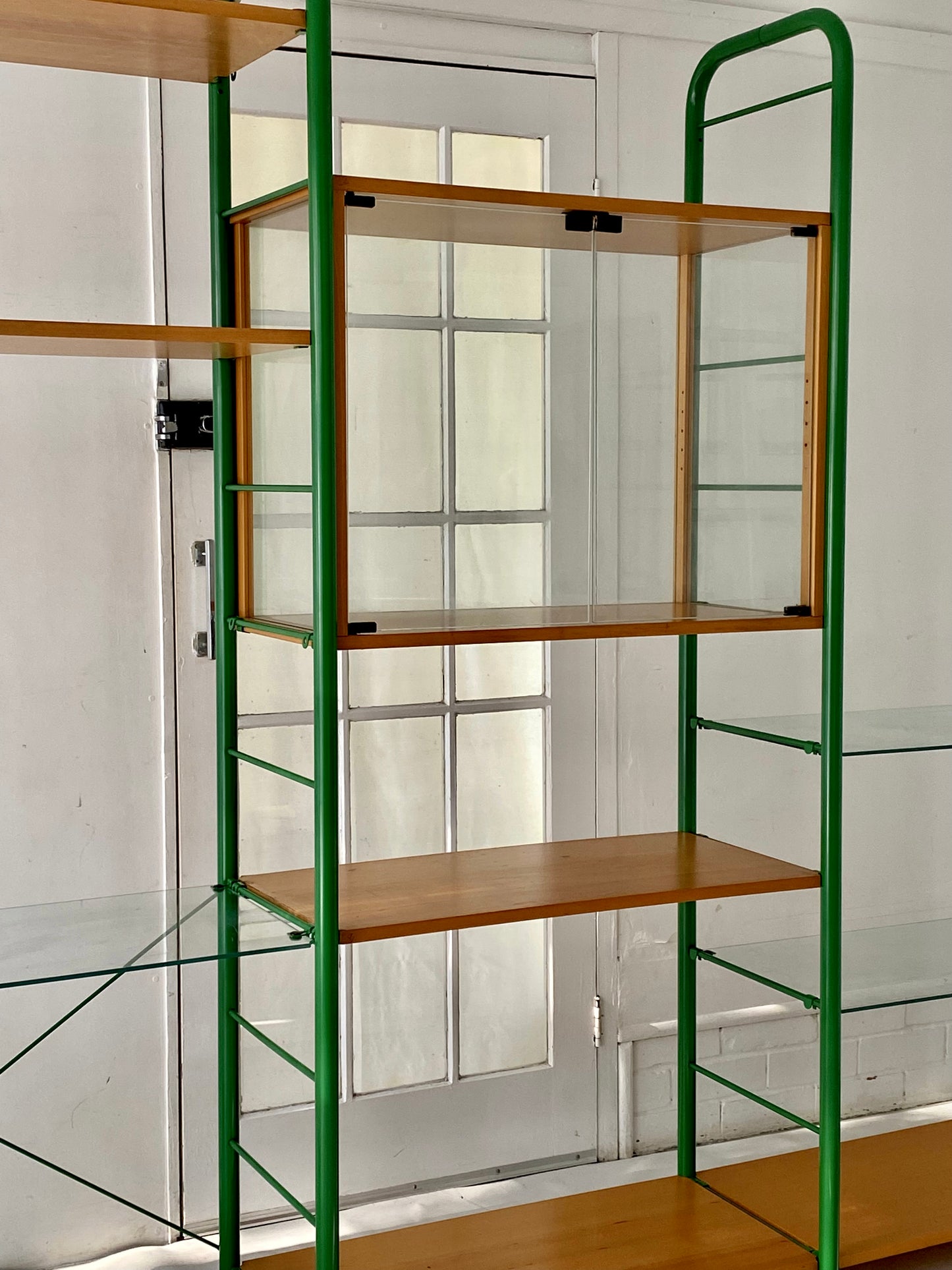 - Vintage Ikea Niklas Modular Shelving System in Meadow Green Unit #1