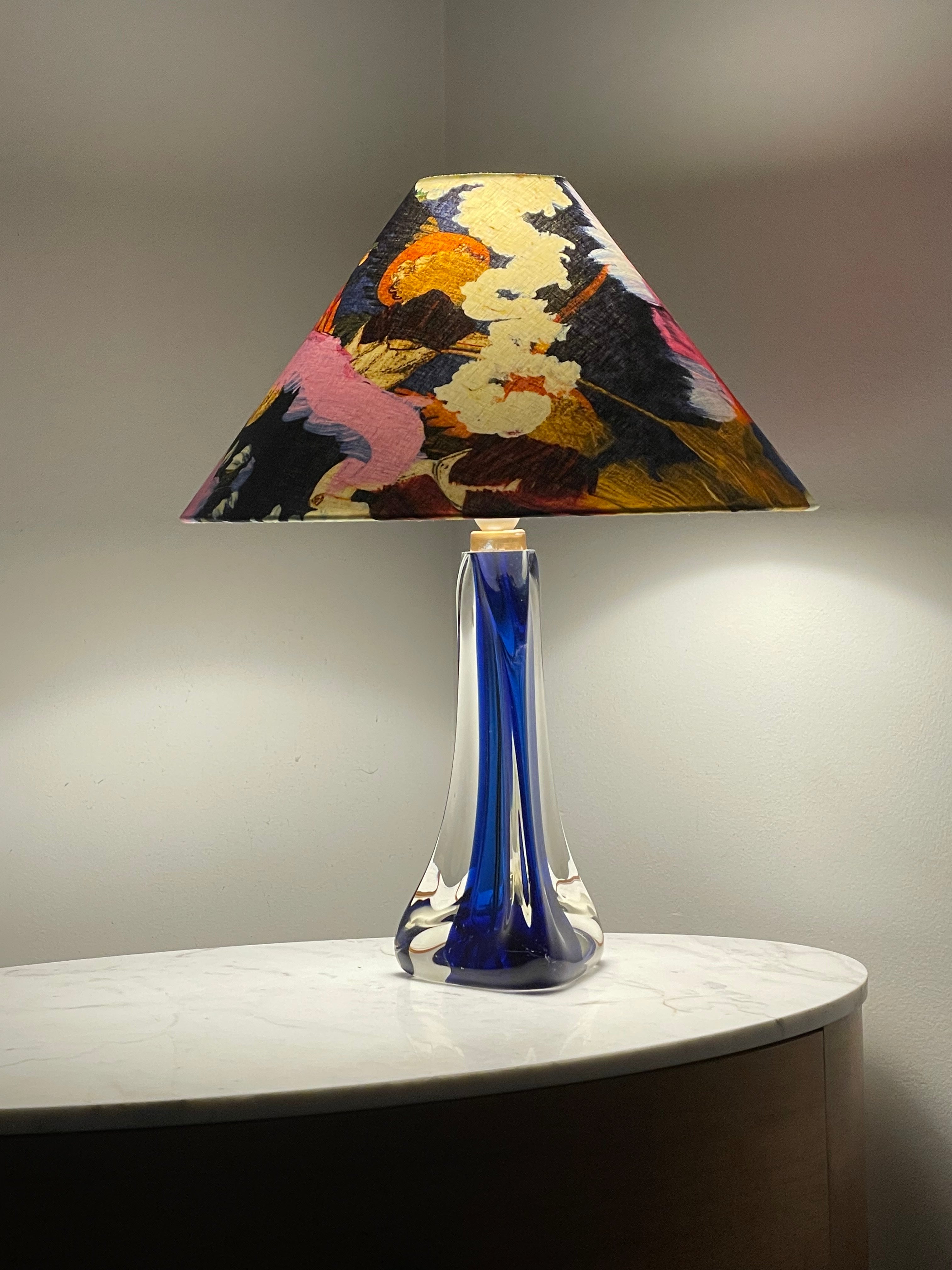 Blue gold deals lamp shade