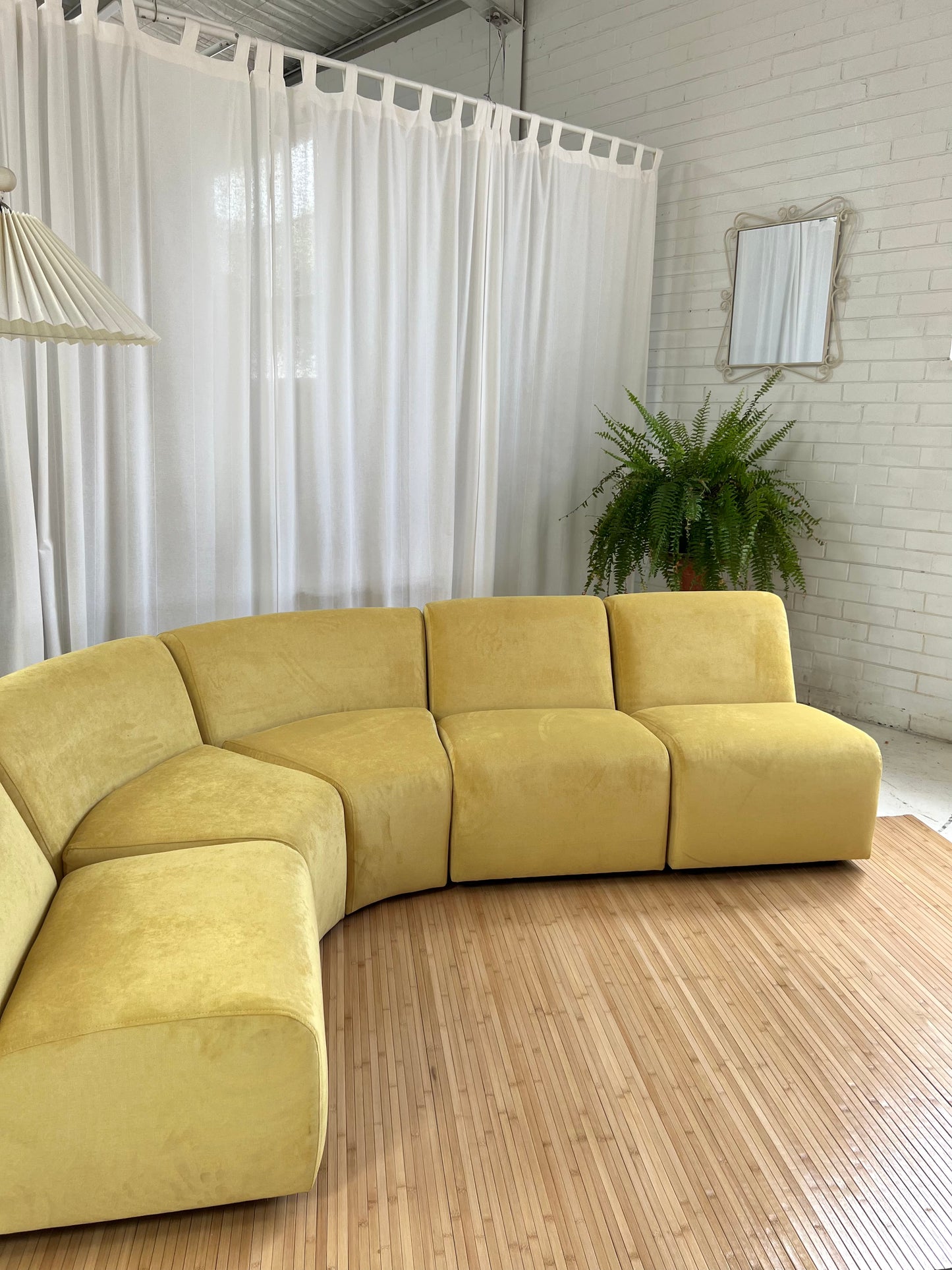 = Bespoke Yellow Modular Sofa