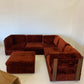 Vintage Modular Velvet Playpen Sofa