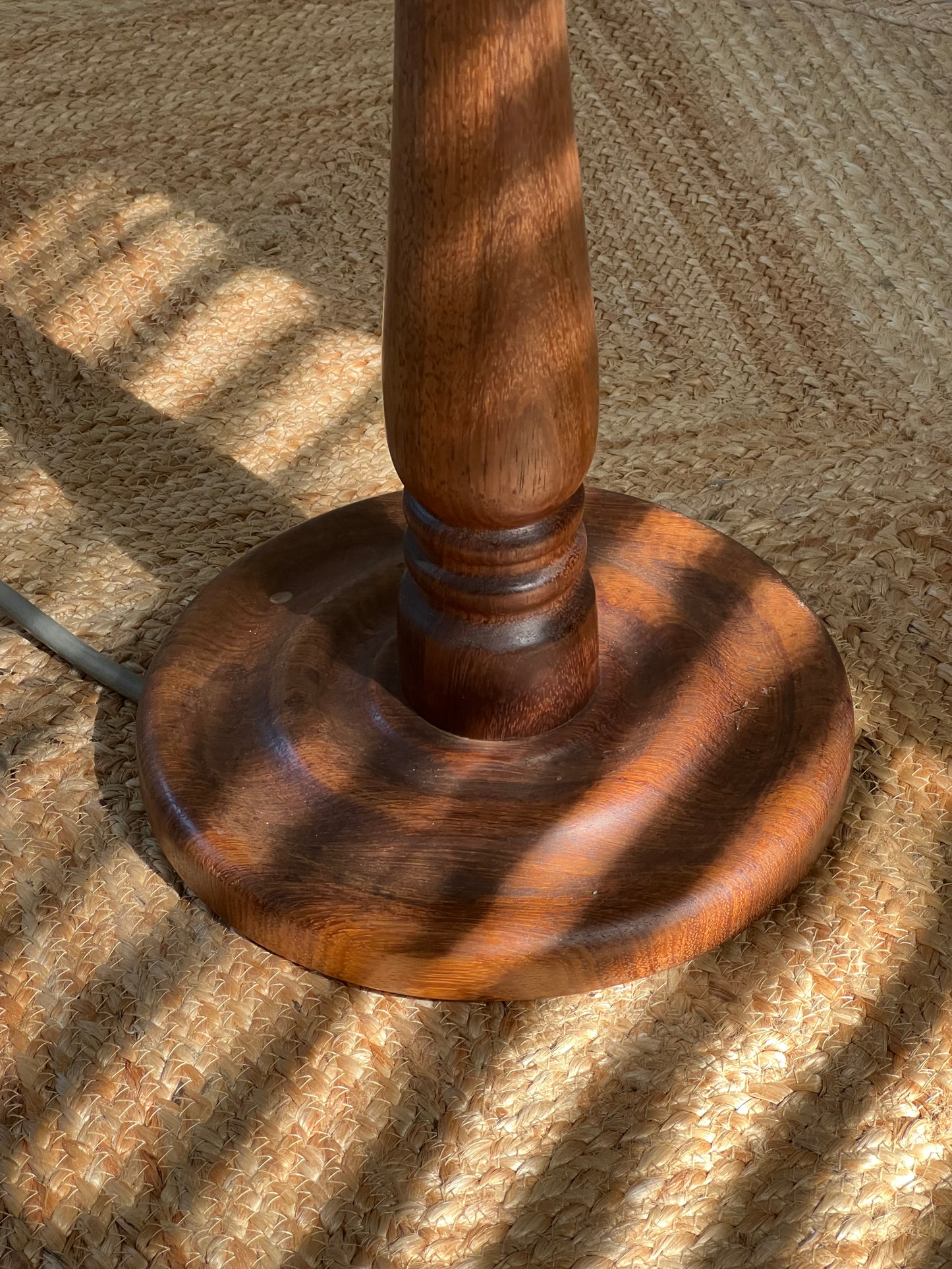 - Vintage Turned Wood Lamp