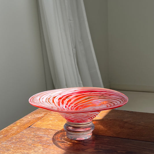 Vintage Swirly Murano Fruit Bowl, Italy