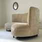 Bespoke Curved Sofa in Cashew Velvet