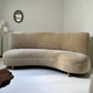 Bespoke Curved Sofa in Cashew Velvet