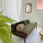 - Green Velvet Mid Century Sofa