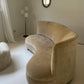 Bespoke Curved Sofa in Cashew Velvet