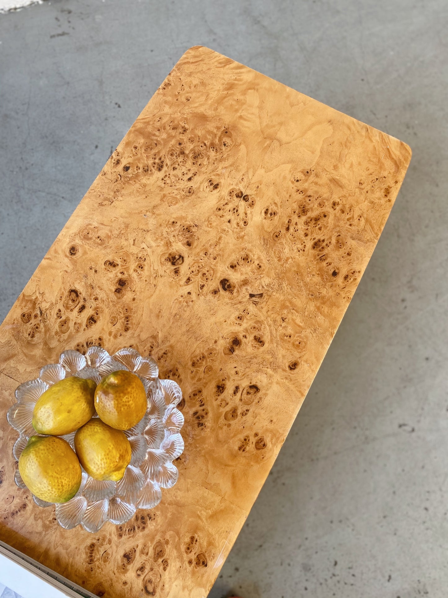 Burl Coffee Table