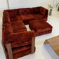 Vintage Modular Velvet Playpen Sofa