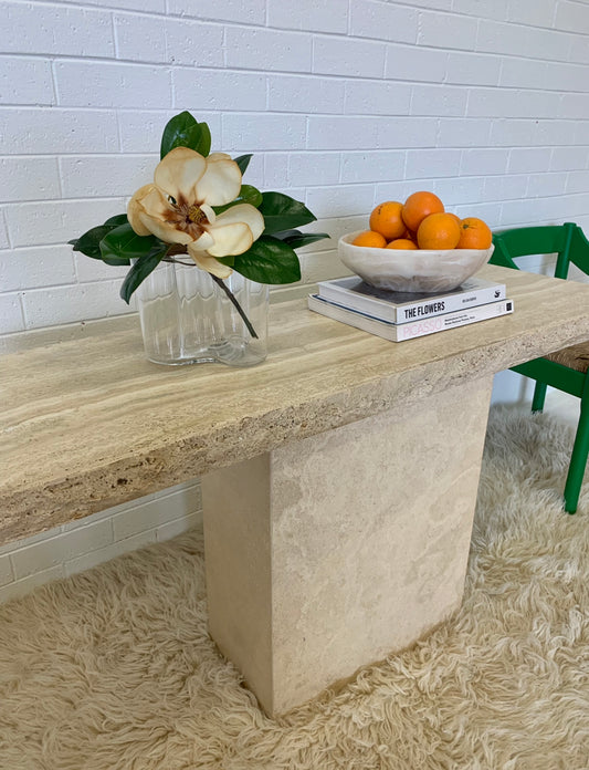 Travertine Console Hall Table