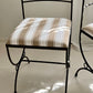 Six Refurbished Vintage French Iron Dining Chairs (Set)
