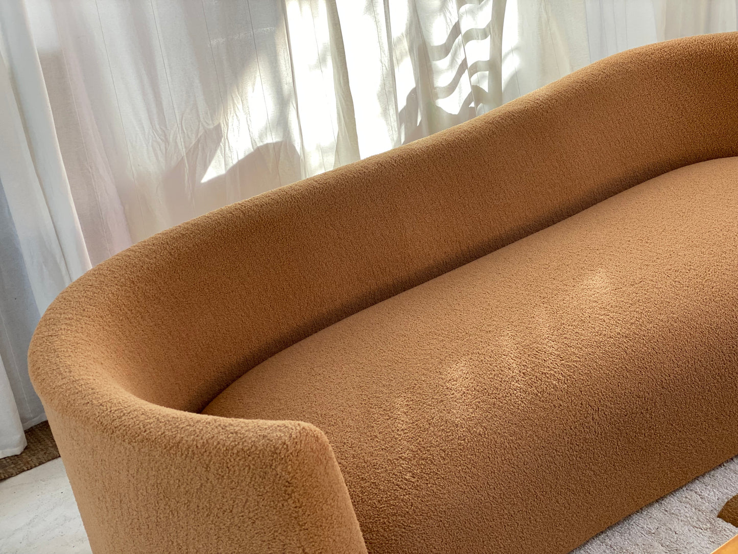 Chubby Caramel Curvy Sofa