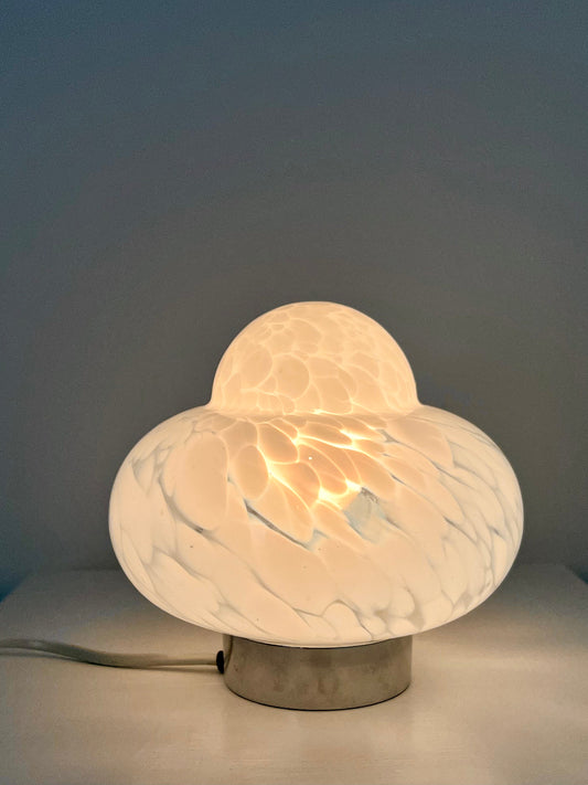 - Vintage Italian Blown Glass Mushroom Lamp