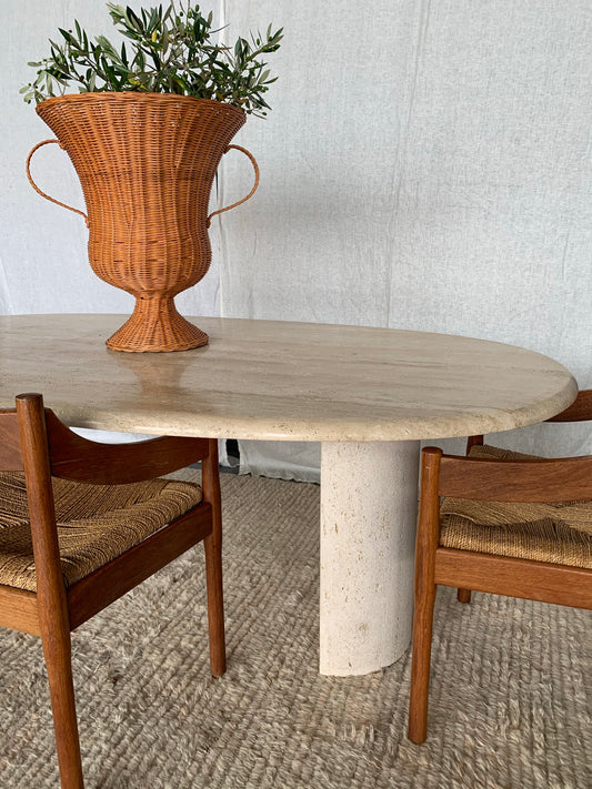 Travertine Dining Table