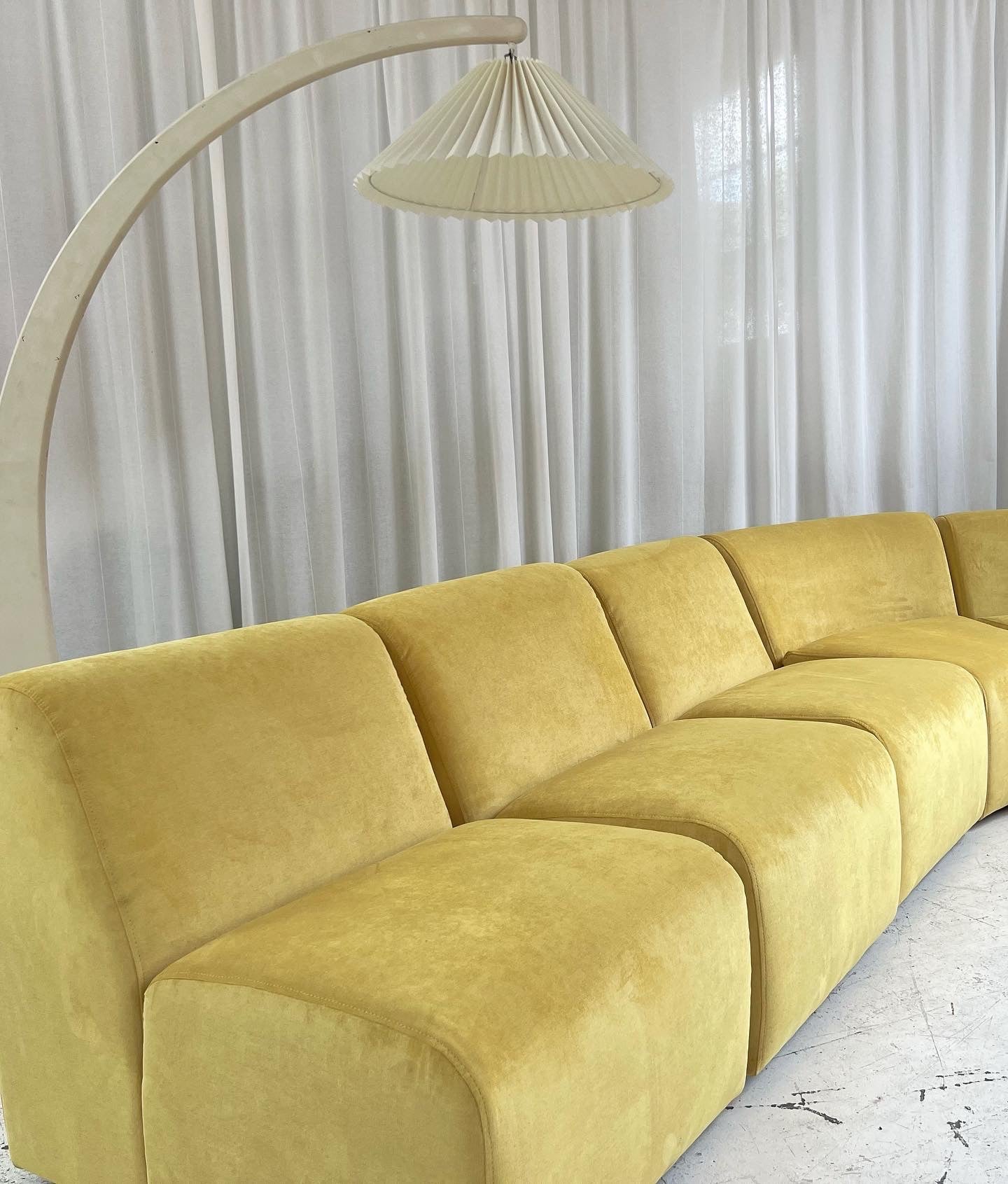 = Bespoke Yellow Modular Sofa