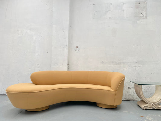 ‘Serpentine’ Soft Caramel Wool Sofa