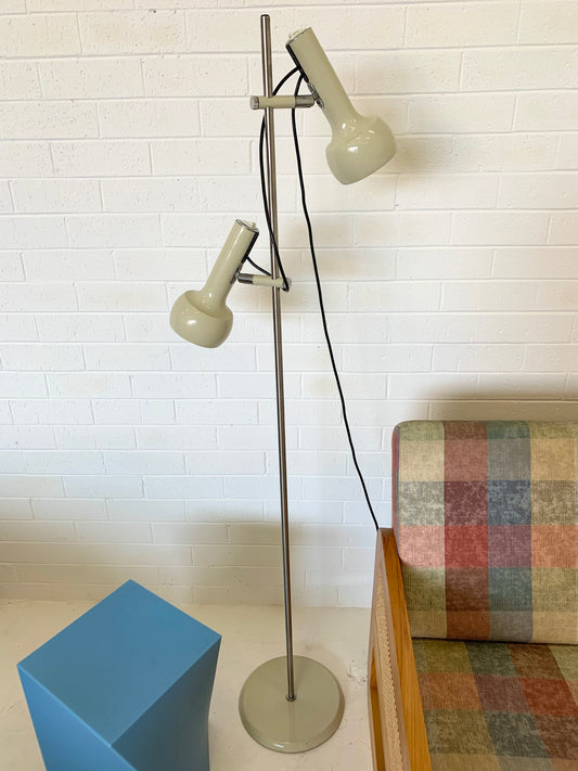 Vintage Oslo Twin Chrome Floor Lamp