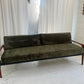 - Green Velvet Mid Century Sofa