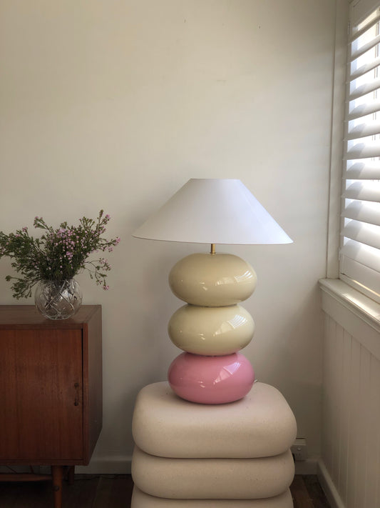 Large scale ceramic bubble lamp