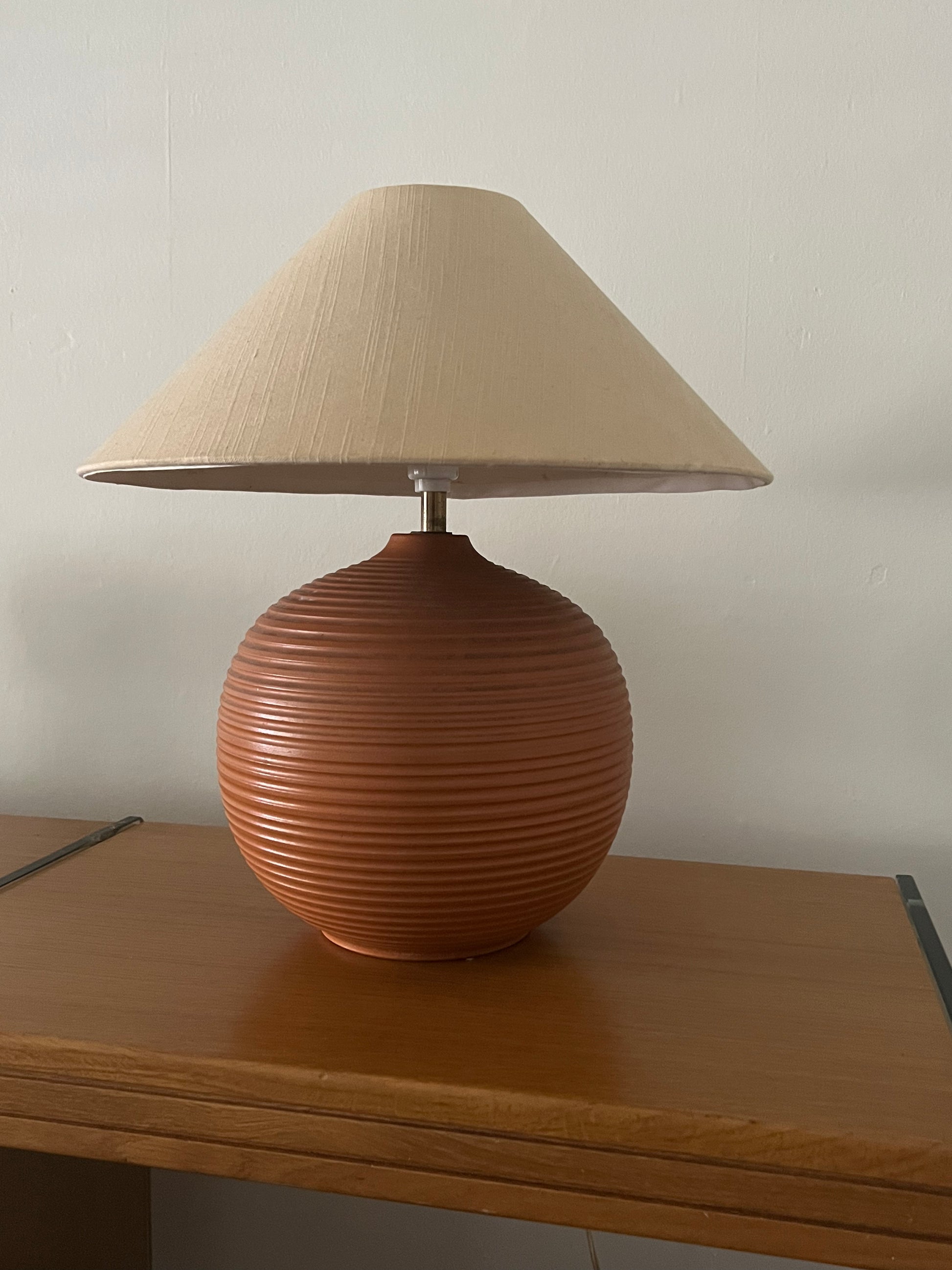 Large on sale terracotta lamp