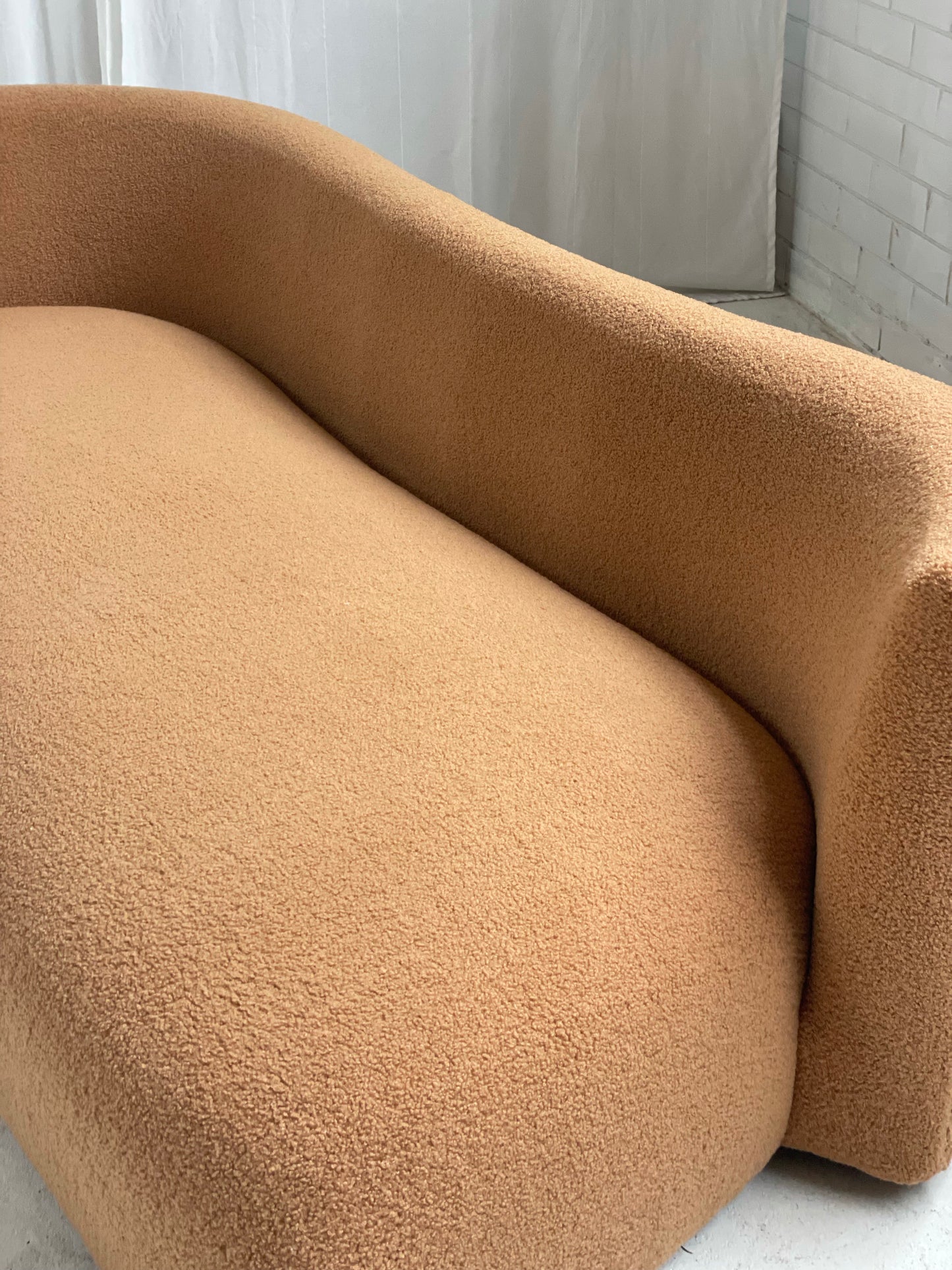 Chubby Caramel Curvy Sofa