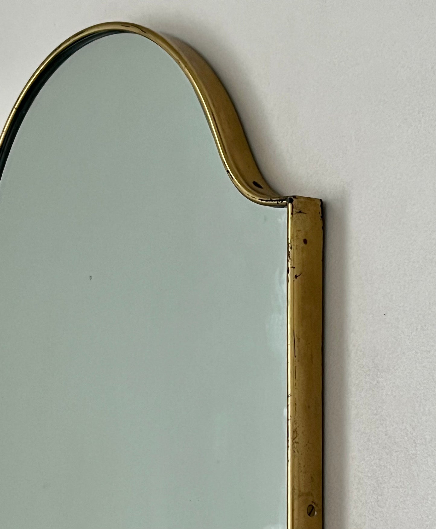 - 1950s Italian Brass Mirror