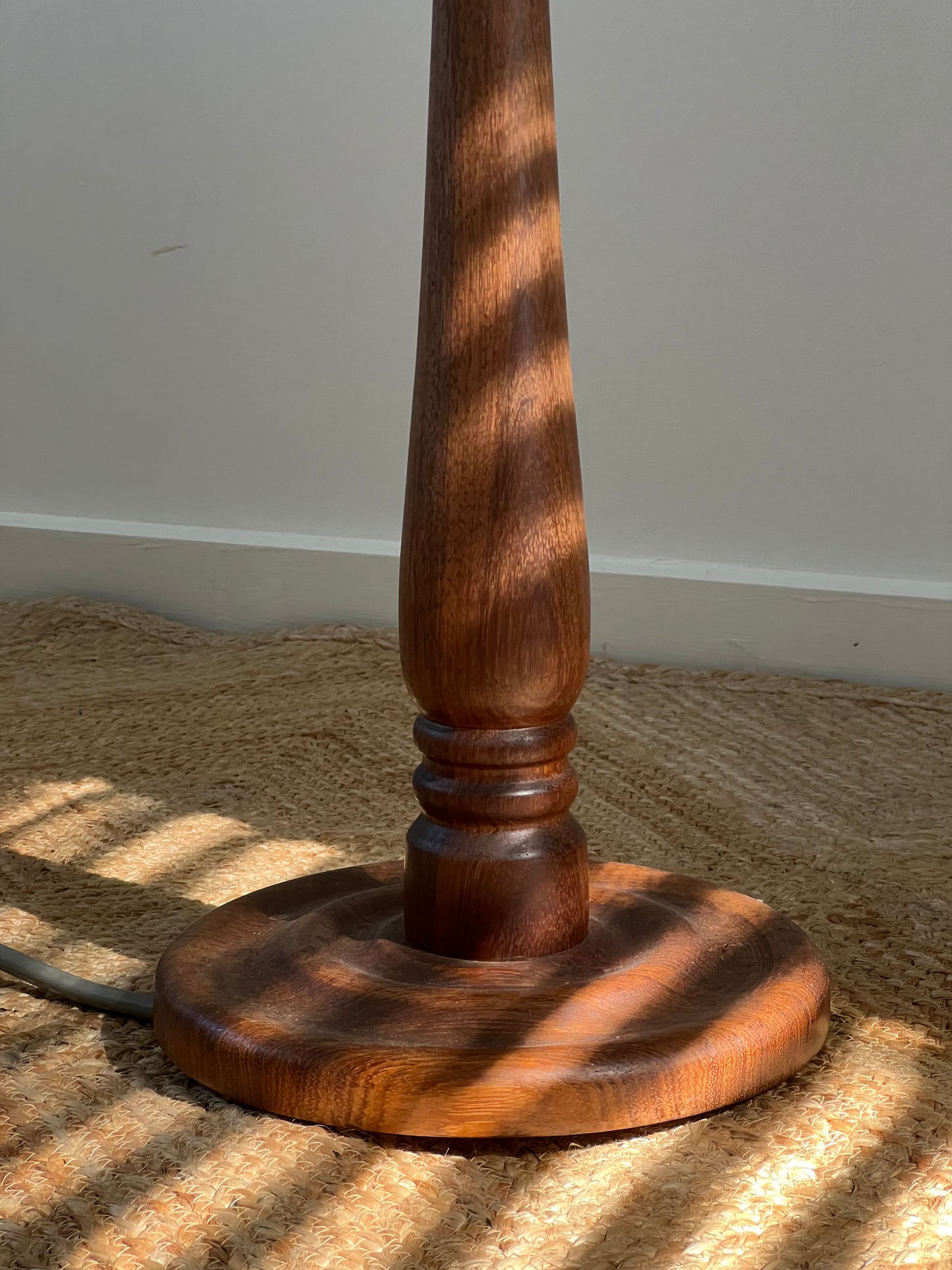 - Vintage Turned Wood Lamp