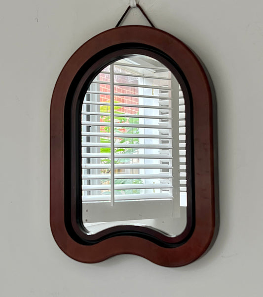 - Italian Wooden Shield Mirror