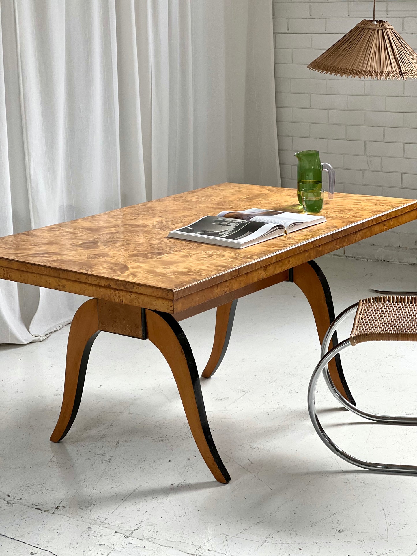 - Walnut Birds Eye Burl Table