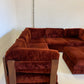 Vintage Modular Velvet Playpen Sofa