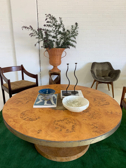 Amazing Vintage Burl Coffee Table